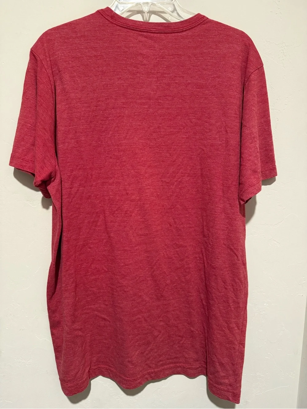 The North Face Red Short-Sleeve Logo Tee with American Flag Accent